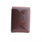 brown leather card holder, men's leather card holder, luxury leather goods

