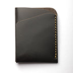 fold over minimalist cash and card holder, leather card holder, handmade leather goods