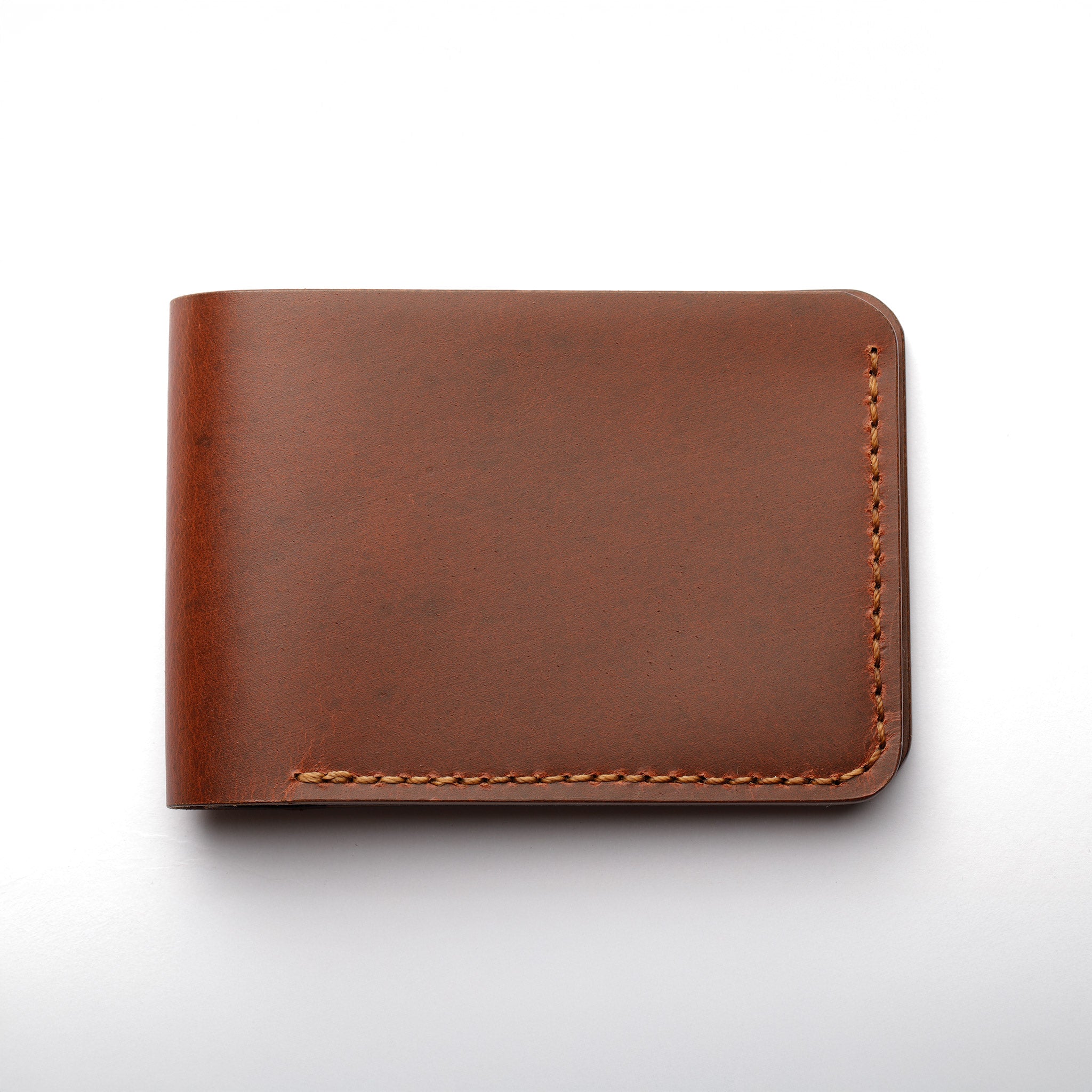 handmade full grain leather wallet, grey leather wallet, long-lasting leather goods

