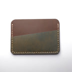 signature slim leather card holder, front pocket card holder, minimalist leather card holder, handmade leather goods