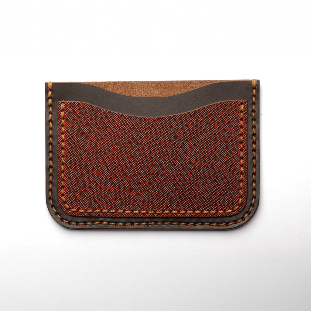 slim leather card holder, front pocket card holder, minimalist leather card holder, handmade leather goods