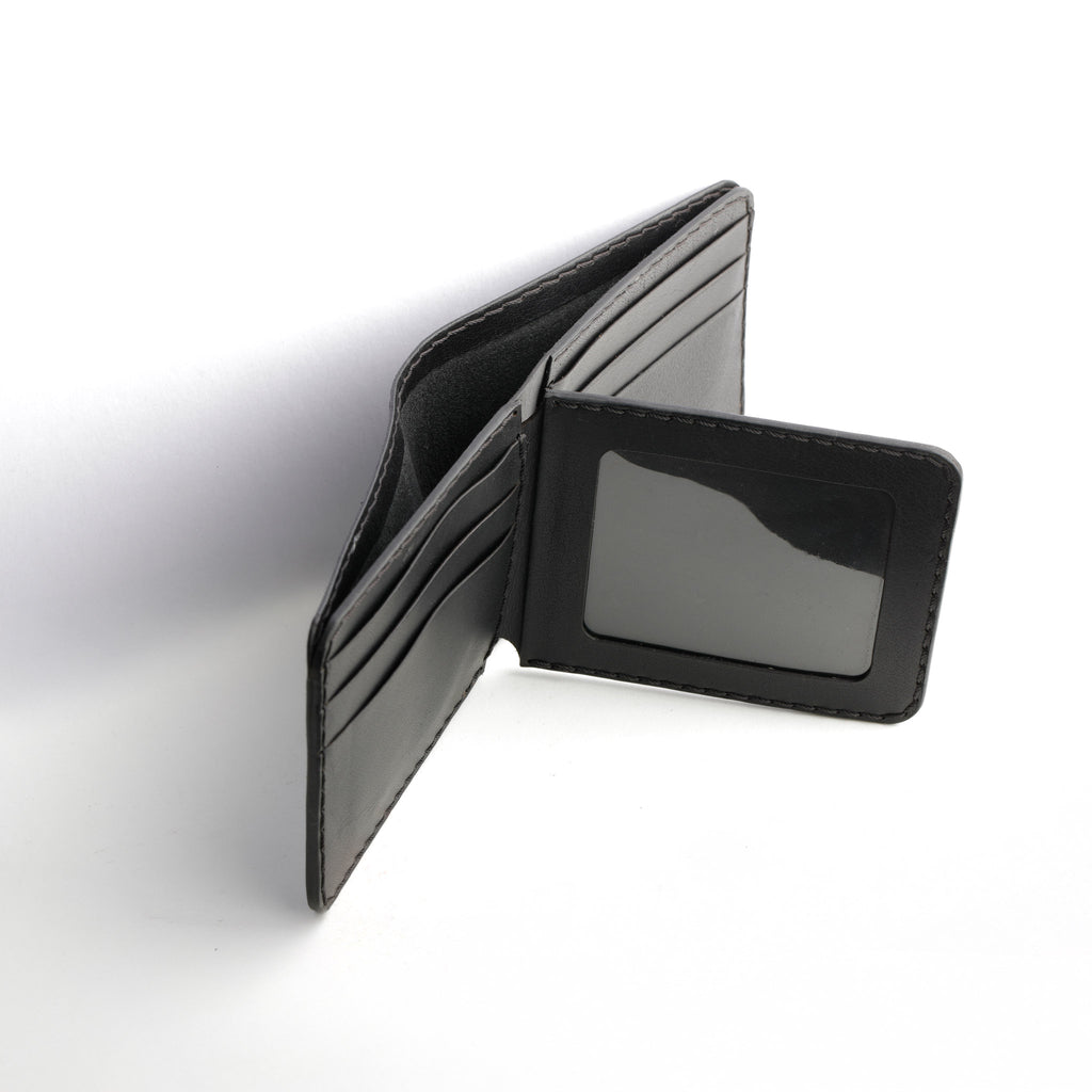 9 card slots wallet, cash compartment, 3 hidden slots, ID window wallet