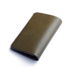 signature style long wallet for men, dual tone leather, unique accessory